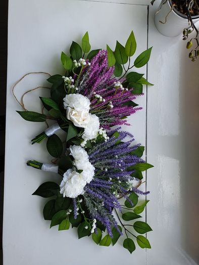 Lavender chair/ pew ends