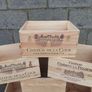 FRENCH Wooden Box Crate Storage unit (6 bottle size) Traditional. Image 6