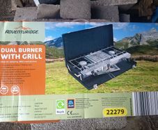 Dual burner with grill