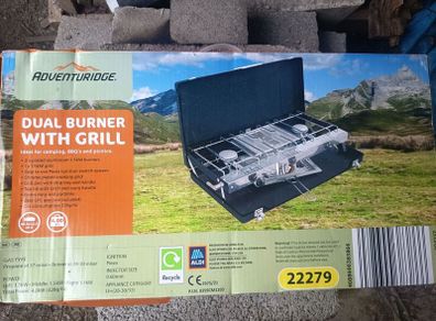 Dual burner with grill