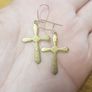 Vintage Cross Earrings Image 5