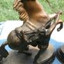 A Pair Of Antique  Marly Horses 7" X 8,4" Image 6