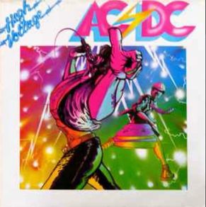 Rare version of AC/DC Album High Voltage vinyl record in excellent condition
