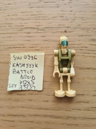 lego sw0996 kashyyyk battle droid, set star wars 75283, 75234