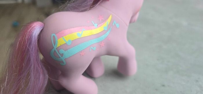 Streaky Rainbow Rider  Rainbow Curl Ponies MLP G1 My Little Pony