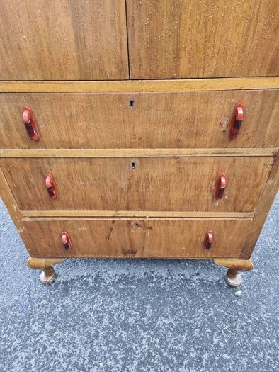 Art Deco tallboy cabinet