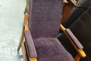 high-back armchair