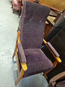 high-back armchair