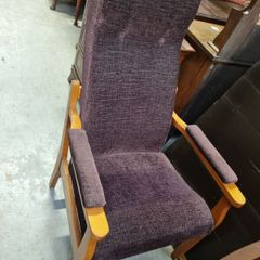 high-back armchair