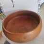 24.00 CM. DIAMETER Wooden bowl / fruit dish / tray || Simple design || Vintage wood || Round bowl Image 5