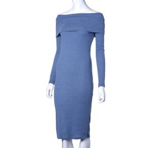 Off shoulders bodycon midi dress