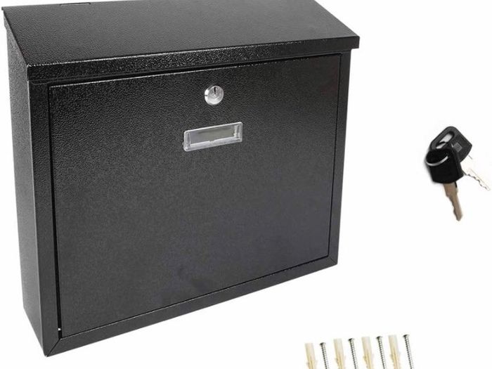 Lockable Letter Box | Post Box | Mail Box with Cover Outdoor Wall Mounted Mail Box