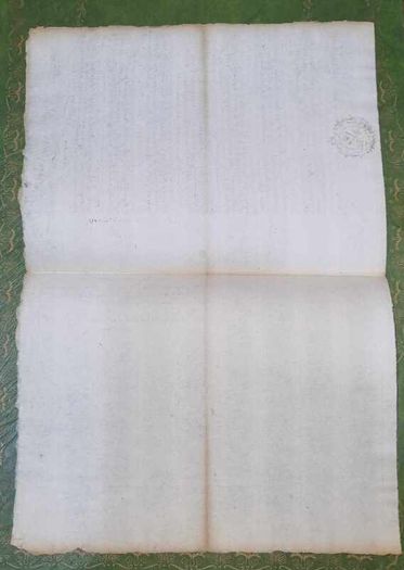 1752 Notarial Agreement: Tithe Lease of Clamecy Bail d'Accense.Signed Antique Document