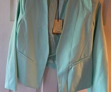 Short Mint Green Blazer. NEW