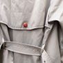 Vintage Nuage ladies trenchcoat Approximately late 90s early 00s Size 10 on label The colour is a pale bluey grey with brown buttons It's got an inner lining that can be removed Image 2