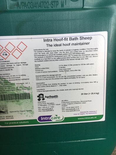 sheep foot bath