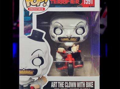 Funko Pop Movies Terrifier Art The Clown With Bike 1591 Vinyl Figure ...