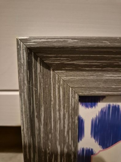 Grey wooden frame 10 x 15 cm