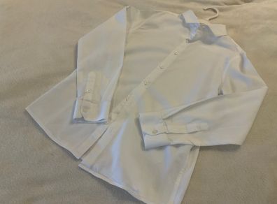 Boys crisp white occasion Confirmation shirt 11 12 Zara