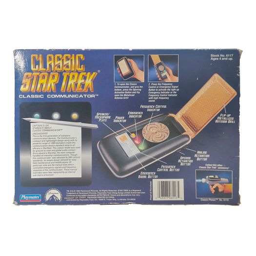 Star Trek Classic Communicator Playmates Toys 1994 Collectors Edition