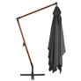 Cantilever Umbrella with Wooden Pole 400x300 cm Anthracite Image 4
