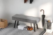 Velvet-Effect Bench