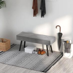 Velvet-Effect Bench