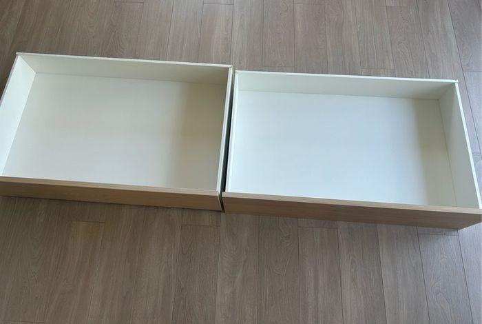 Ikea malm bed storage x2