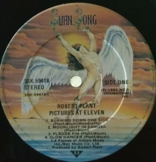 Robert Plant Pictures At Eleven Rock Vinyl album Irish Pressing