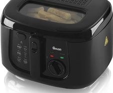 2.5 Litre Deep Fat Fryer with Viewing Window, Adjustable temperature controls, Easy Clean, 1800 W, Black