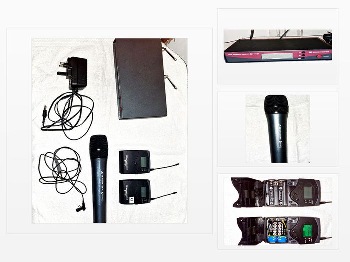 Sennheiser Evolution Wireless ew 100 G2 UHF radio microphone bundle