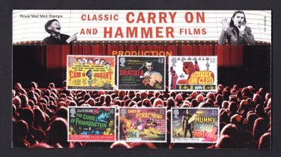 2008 Great Britain Classic Carry On and Hammer Films Commemorative Stamps Presentation Pack