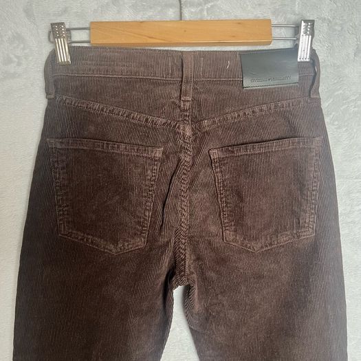 Citizens Of Humanity Isola Flare Trousers Sz 23W XXS Brown Corduroy Boho Retro