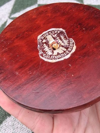 Rare Mid- Century American Redwood Californian Paperweight