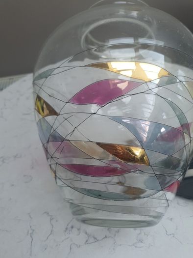 Large Vintage Clarenbridge Glass Vase