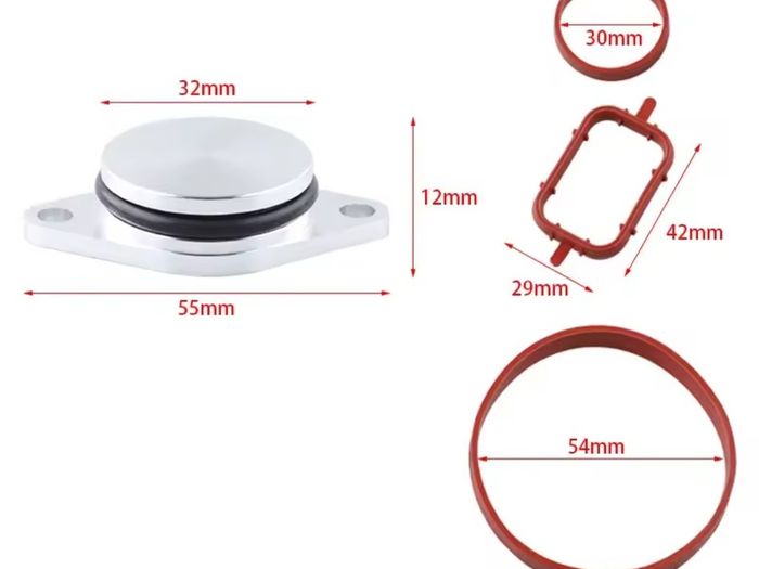 33mm Swirl Blanks Flaps Repair Delete Kit with Intake Gaskets Key Blanks for BMW M57 Auto Replacement Parts kit 6pcs + seal kit