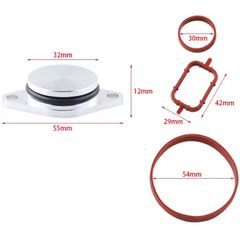 33mm Swirl Blanks Flaps Repair Delete Kit with Intake Gaskets Key Blanks for BMW M57 Auto Replacement Parts kit 6pcs + seal kit