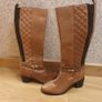 Women's leather boots tan Monsoon Image 2