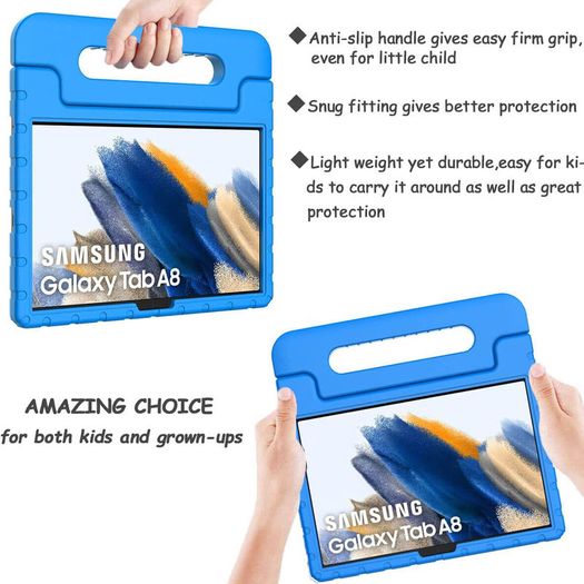 For Samsung Galaxy Tab A8 10.5 2021 Case Kids Shockproof Tablet Smart Cover EVA New Blue - FHT12SMTK1