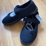Next Butterfly Embroidered Black Plimsolls Shoes, Junior Size UK 12.5, EUR 31, Standard Fit Image 8