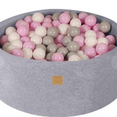 Toddler ballpit grey with 100 balls