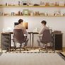 Vintage Corner Desk, 100 x 70 cm, L Shape Desk with 4 Drawers, Reversible Computer Desk Image 6