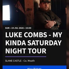 x2 Luke Combs tickets