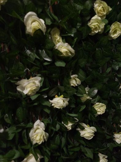 Artificial trellis with flowers (white roses)