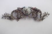 a vintage silver chinese filigree brooch