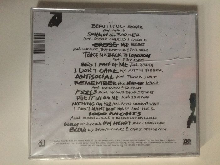 Ed Sheeran [2019] No.6 Collaborations Project (CD Album) STILL SEALED