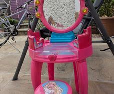 Barbie dressing table and stool. A
