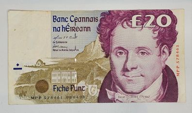 Ireland 1998 20 Pounds Banknote Note Daniel OConnell