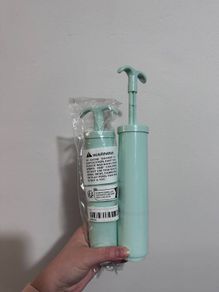 Manual Vacuum Storage Bag Hand Pump | Mint Green (Brand New)