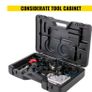 BRAND NEW 3.75 Inch 4 Jaws Lathe Chuck Set W/ Bevel Gear Screw Wrench Full Steel Body Durable Self-Centering for Woodworking Milling Image 5